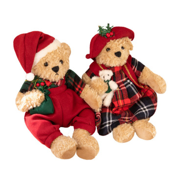 Custom Cartoon Couple Teddy Bear Toys for Christmas Decorations