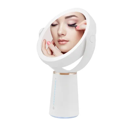 Modern Led White Desk Mirror With Lights