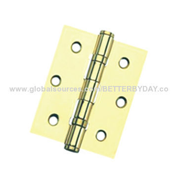 Door Hardware Butt Iron Hinge with Ball Bearing in Chrome and Brass Colors