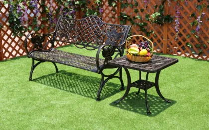 Antique Vintage Cast Aluminum Outdoor Patio Garden Benches and Furniture