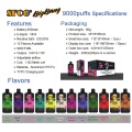 SFOG 9000 Puffs Vape Pod Disposable Vape