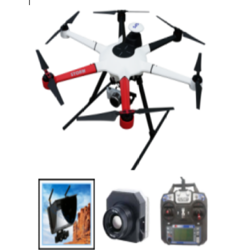 Inspection 800mm Hexacopter With Infrared Camera And Gimbal