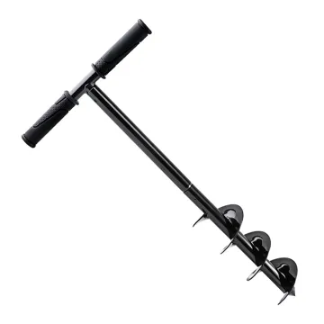 The Ultimate Garden Tool: Post Hole Digger, Auger Drill with Non-Slip Handle and Spiral Drill Bit for Efficient Soil Digging and Planting