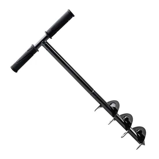 The Ultimate Garden Tool: Post Hole Digger, Auger Drill with Non-Slip Handle and Spiral Drill Bit for Efficient Soil Digging and Planting