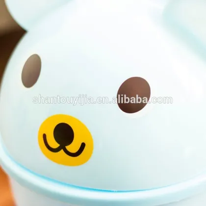 Plastic Bear Trash Bin 5.5L Plastic Trash Bin With Print