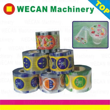 Plastic cup sealing film for cup seal