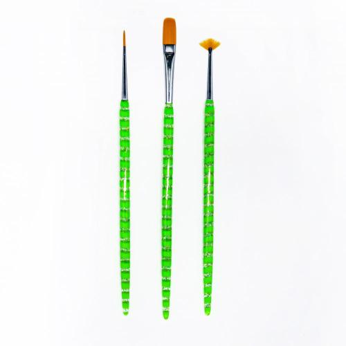 3 pcs Nail Painting Brush Set