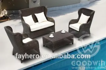 GW3075 2014 outdoor furniture royal sofa sets high back sofa