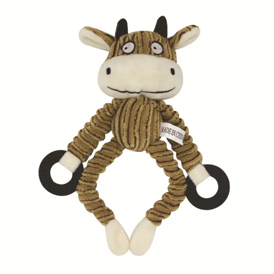 Cute Corduroy Rhino Plush Toy for Dogs