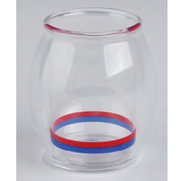 High Boron Silicone Tea Cup with Decal, 220mL Capacity