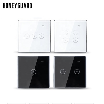 WIFI Smart Touch Panel Dimmer Light Switch with Voice Control and Timed Activation