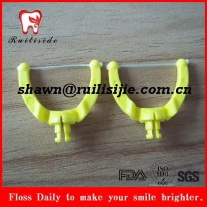 new design dental floss holder floss pick replaced