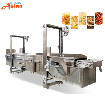 Commercial High Temperature Continuous Frying Machine for Snack Foods and Chicken Nuggets