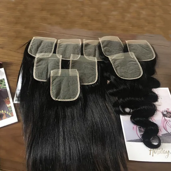 Cheap hd swiss lace closure 5x5 6x6 7x7 hd brazilian hair closure