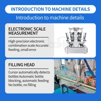 Pecans Pistachio Cashew Nuts Glass bottle Filling Machine