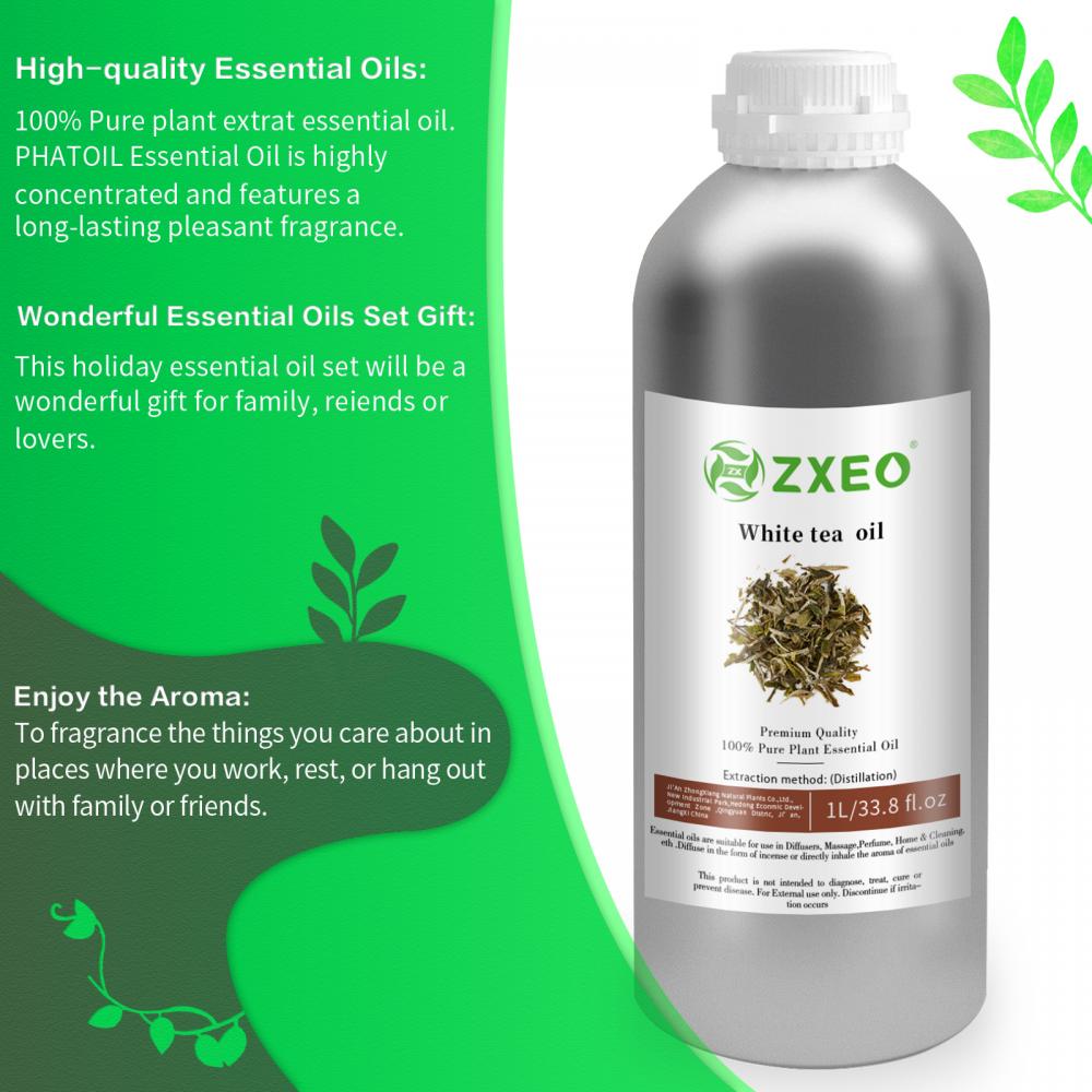 Aceite esencial de té blanco Aceitapia 100% pura, sin diluir, natural