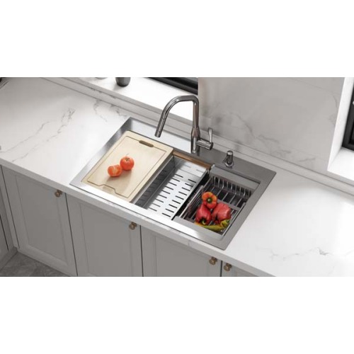 Topmount High Quality SUS304 Kitchen Sink Above Counter