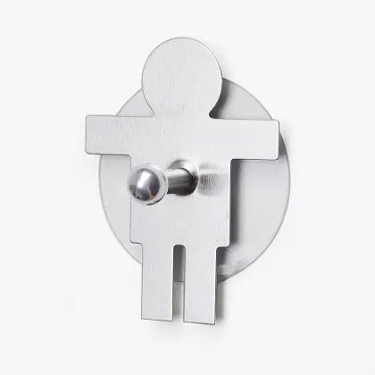 Lovely Design Duck Shape Stainless Hook With Removable Sticker