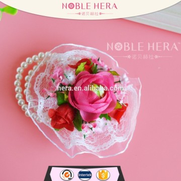 2015 new arrival fashion wedding bridal wrist flowers for girls