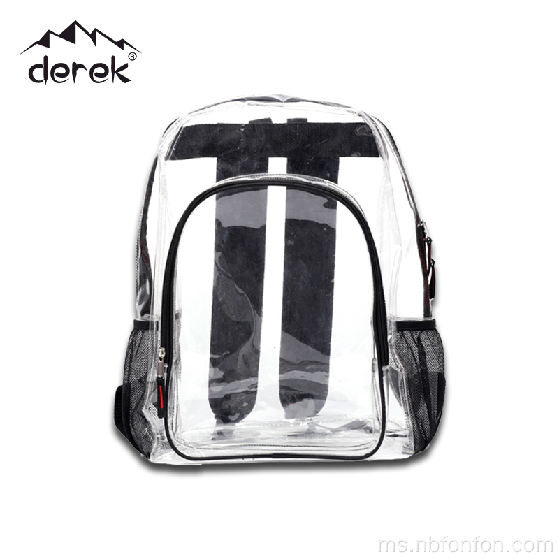 PVC Fashion Personality Backpack Besar Kapasiti Fesyen Perjalanan PVC Beg ransel