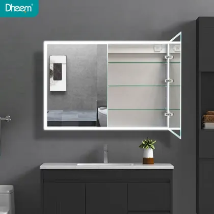 Hot Selling Double Door LED Medicine Cabinet Mirror for Project