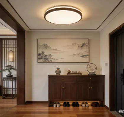 Warm ambient ceiling lighting