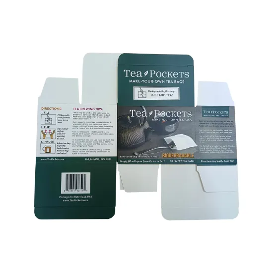 Soft Tea Packaging Box Flat Ship Gift Boxes