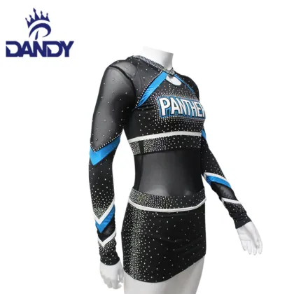 Sparkling Blue Cheerleader Outfit