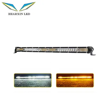Hearxin 20" Dual Color Strobe LED Light Bar for Offroad Vehicles