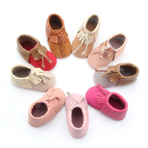 baby tassel shoes Wholesale Tassel Soft Sole Baby Unisex Moccasins Manufactory