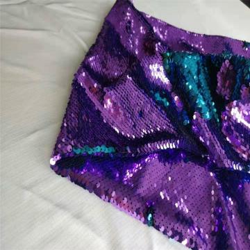 Broderie pailletée brillante pour robe femme