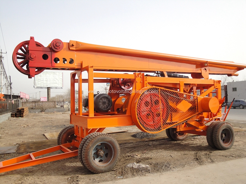 Punching Pile Driver Hammer Electric Mobile Piling Rig