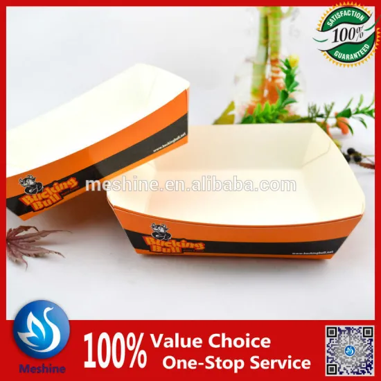 Disposable paper hot dog tray boat tray