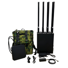 Easy carry and use backpack uav defense system