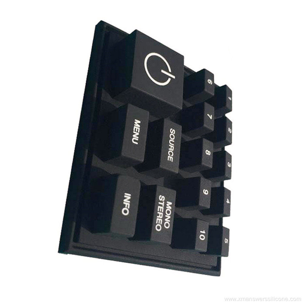 Custom silkscreen printing rubber silicone keyboard keypad