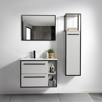 Moderne houten badkamer wastafels