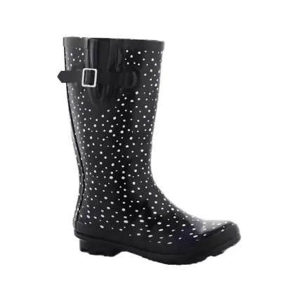 Knee High Print Welly Rain Boots