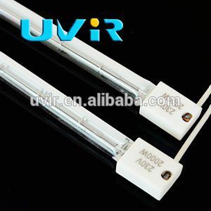 Halogen infrared single tube short wave white reflector fast response emitter