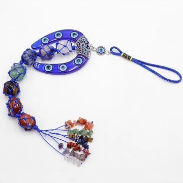 Natural Crystal Chakra Irregular Pendant for Decoration