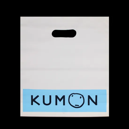Custom Die Cut Logo Plastic Shopping Bag