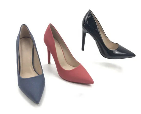 Ladies fashion sexy stilettos pointed toe ladies suede