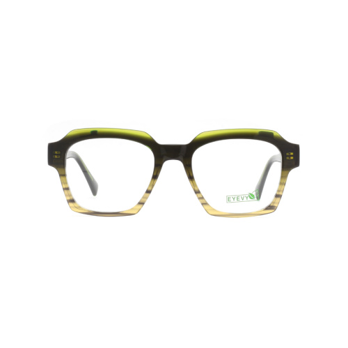 Benutzerdefinierte Logo Slim Unisex Acetat Optical Brille Rahmen