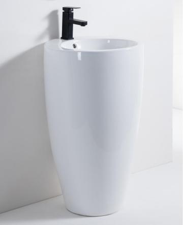 Modern Ceramic Pedestal Bathroom Sink