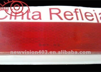 Red& White reflective tape (cinta Reflexiva)