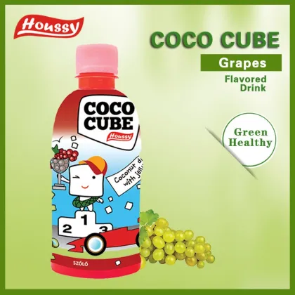 Houssy bottled coconut fruit juice, 320ml coconut drink with nata de coco