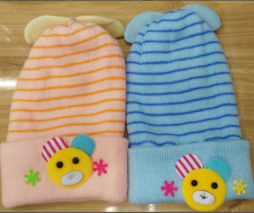Wholesale Knit Cap Embroidery Baby Hat