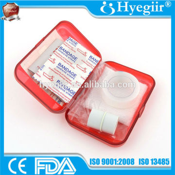 CE/ISO/FDA approval red mini portable fist-aid kit