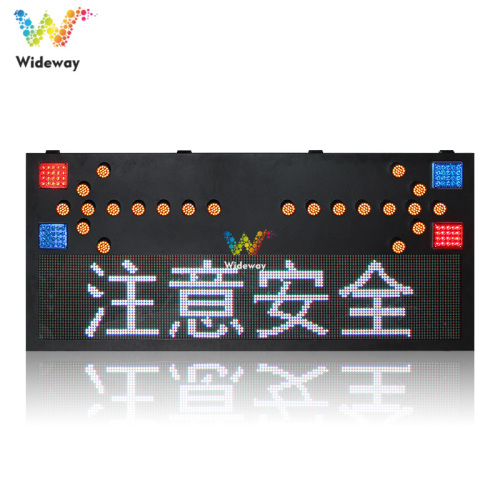 P10 display solar led traffic lighted arrow board