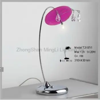 Modern Crystal Polished Chrome PracticalChic Table Lamp for Decoration