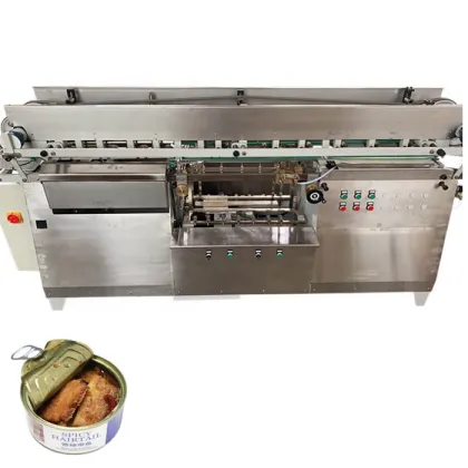Canned Sardine Production Line: Glue Labeling Machine for Fish Canning